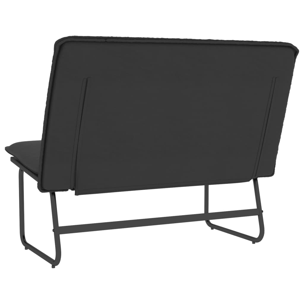 Banc Noir 100x75x76 cm Similicuir - XIOS