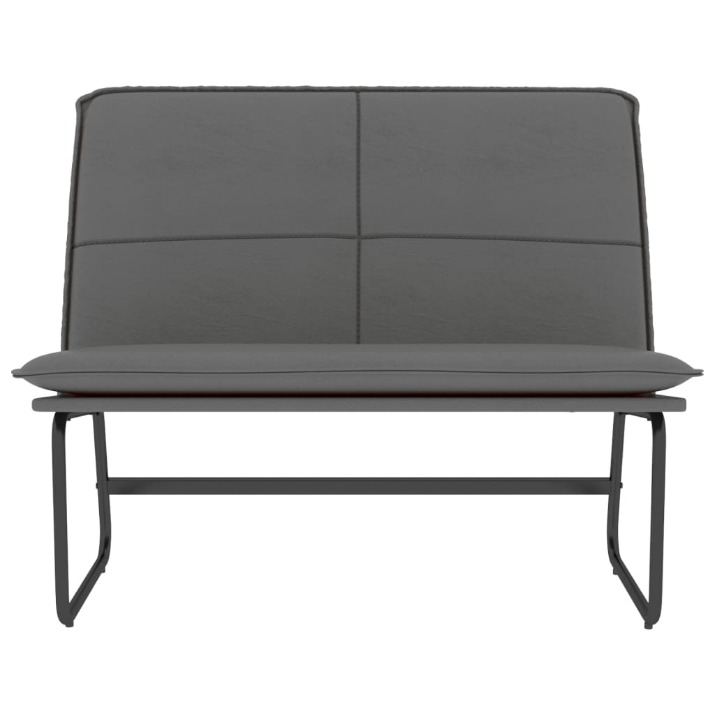 Banc Gris 100x75x76 cm Similicuir - XIOS