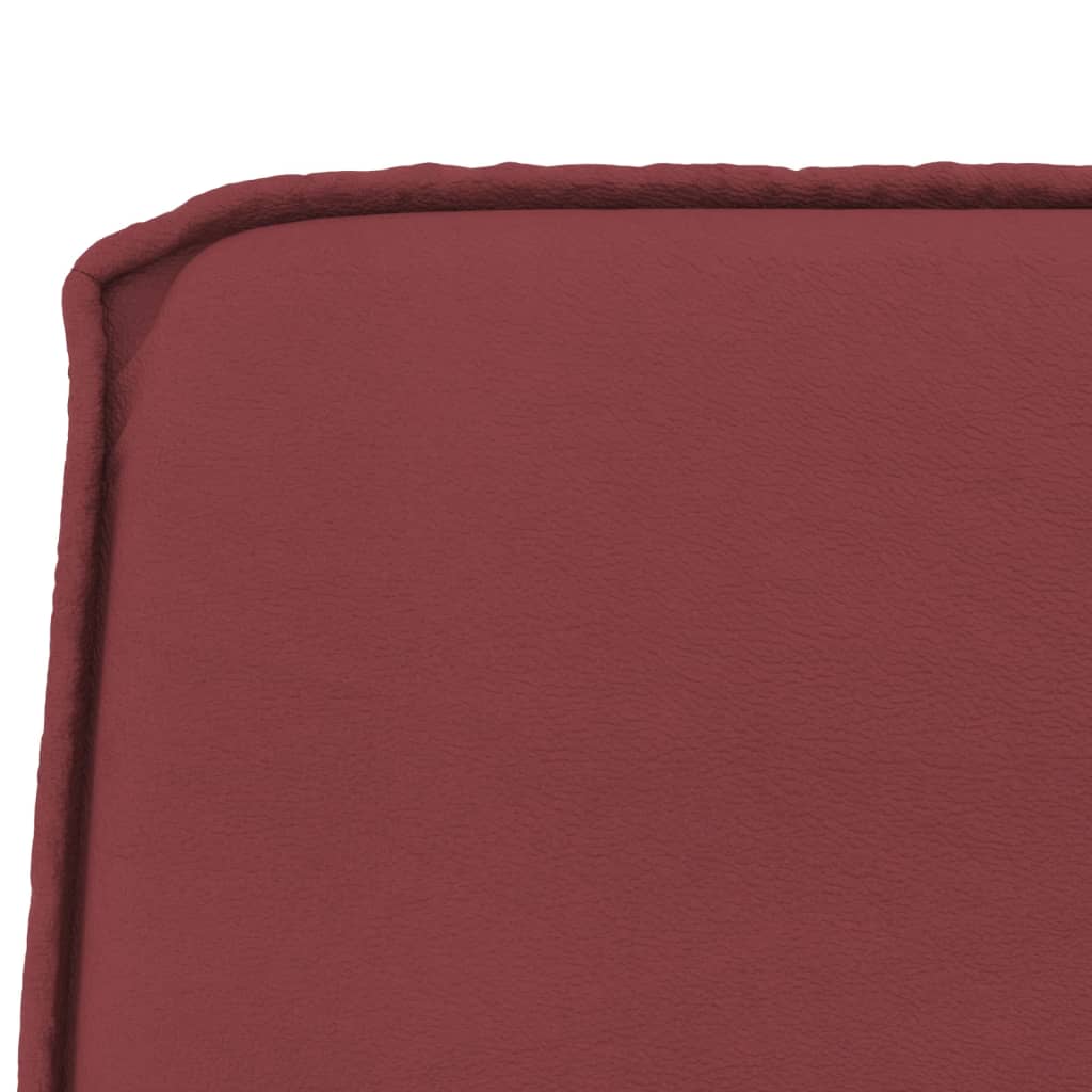 Banc Rouge bordeaux 100x75x76 cm Similicuir - XIOS