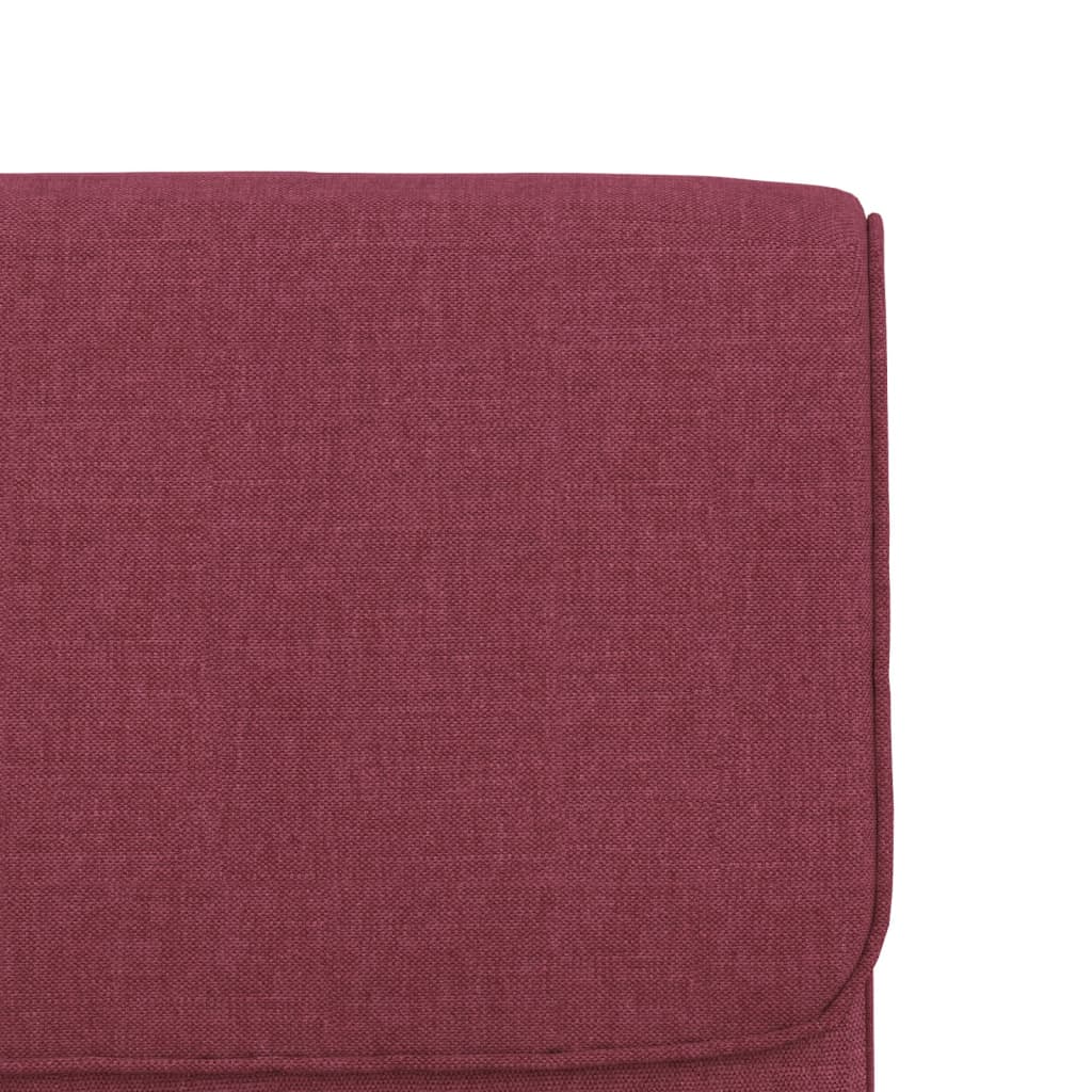 Chaise longue Rouge bordeaux 55x64x80 cm Tissu - XIOS