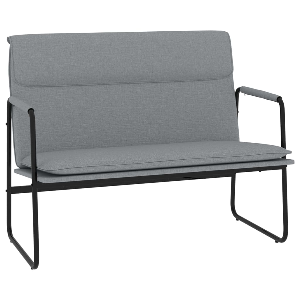 Banc Gris clair 100x64x80 cm Tissu - XIOS