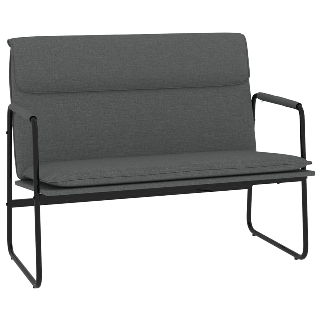 Banc Gris foncé 100x64x80 cm Tissu - XIOS