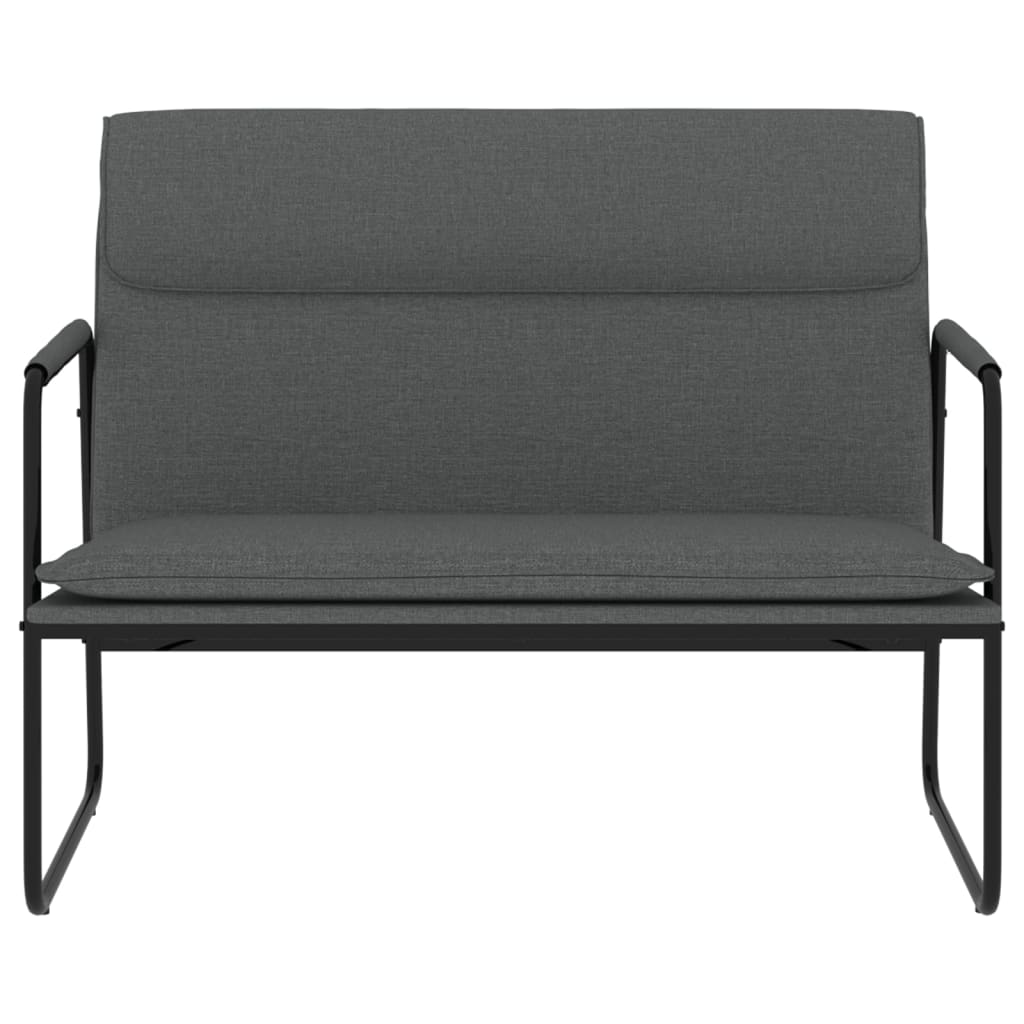 Banc Gris foncé 100x64x80 cm Tissu - XIOS