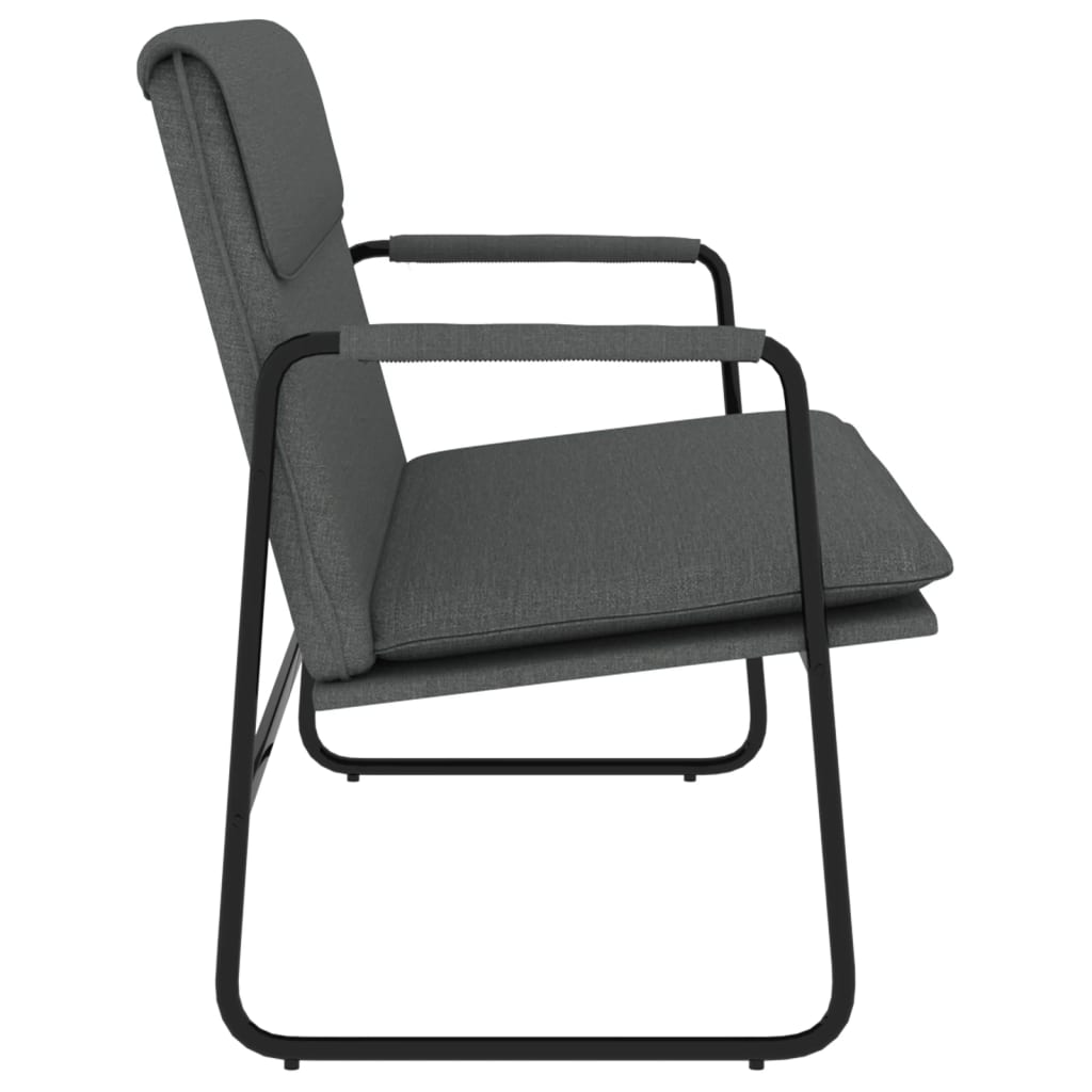 Banc Gris foncé 100x64x80 cm Tissu - XIOS