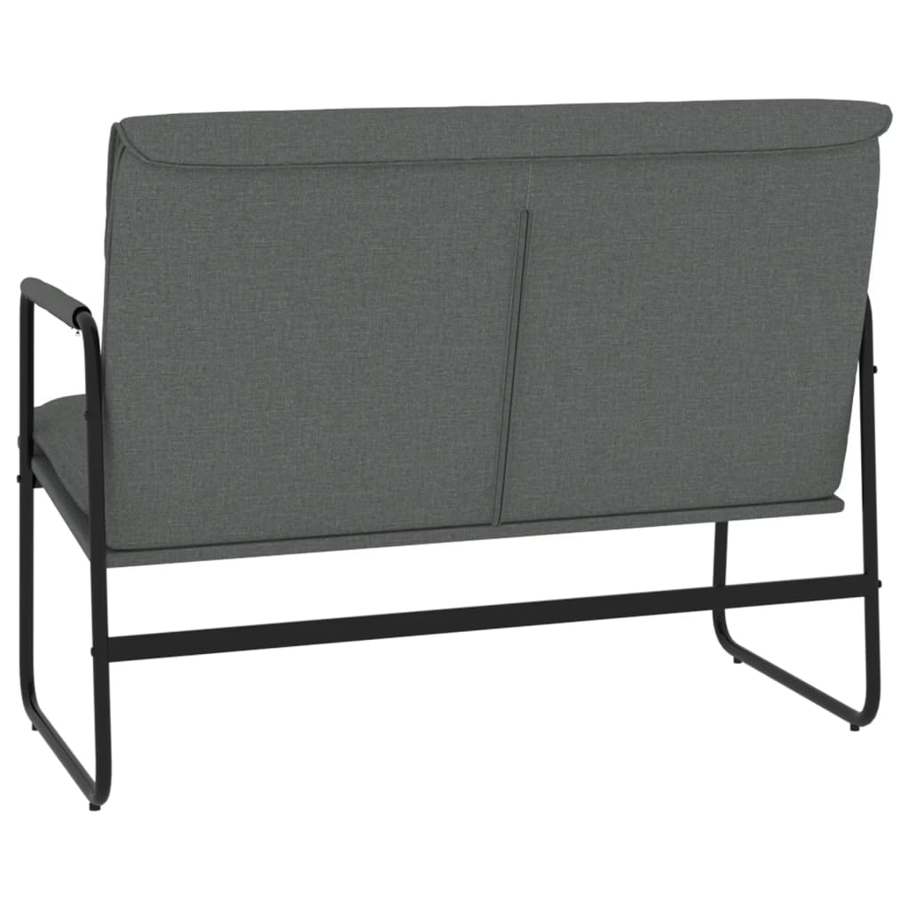 Banc Gris foncé 100x64x80 cm Tissu - XIOS