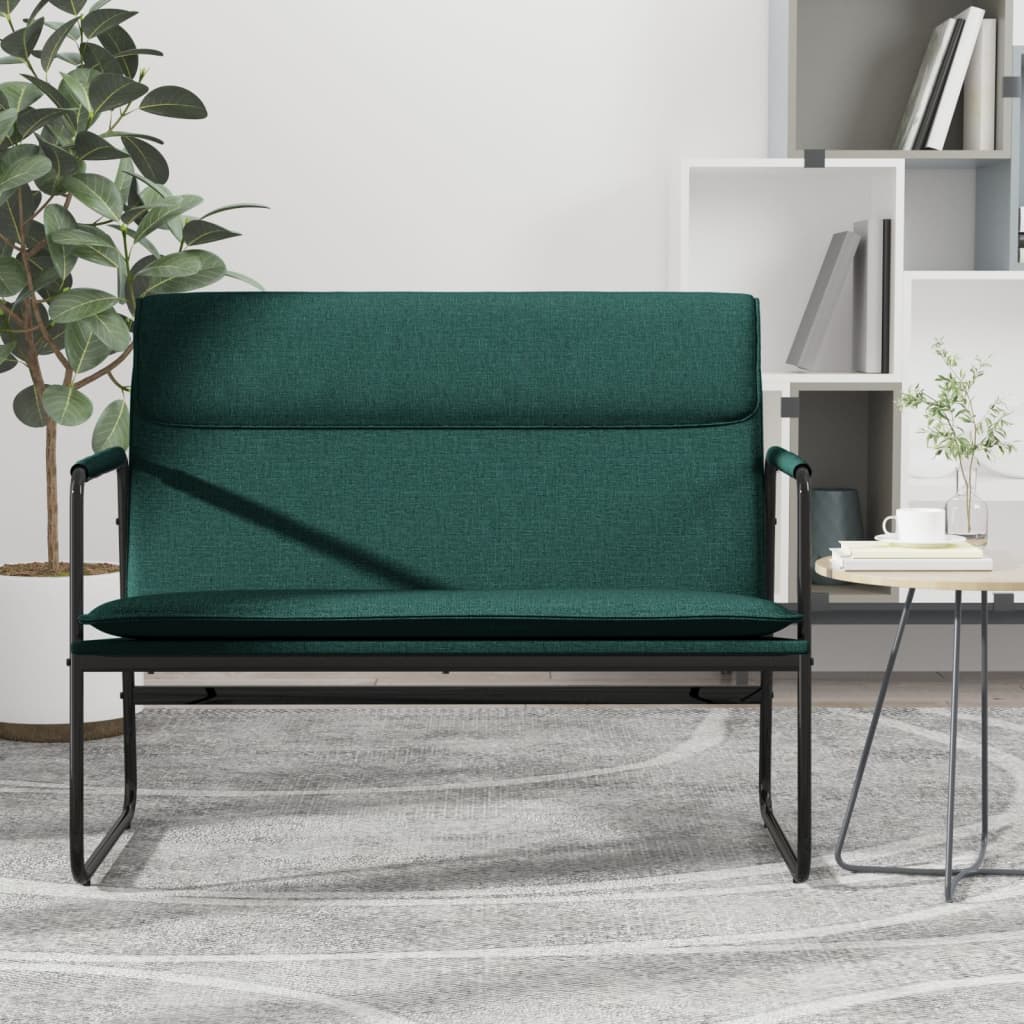 Banc Vert foncé 100x64x80 cm Tissu - XIOS