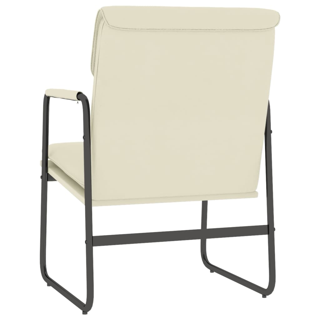 Chaise longue Crème 55x64x80 cm Similicuir - XIOS