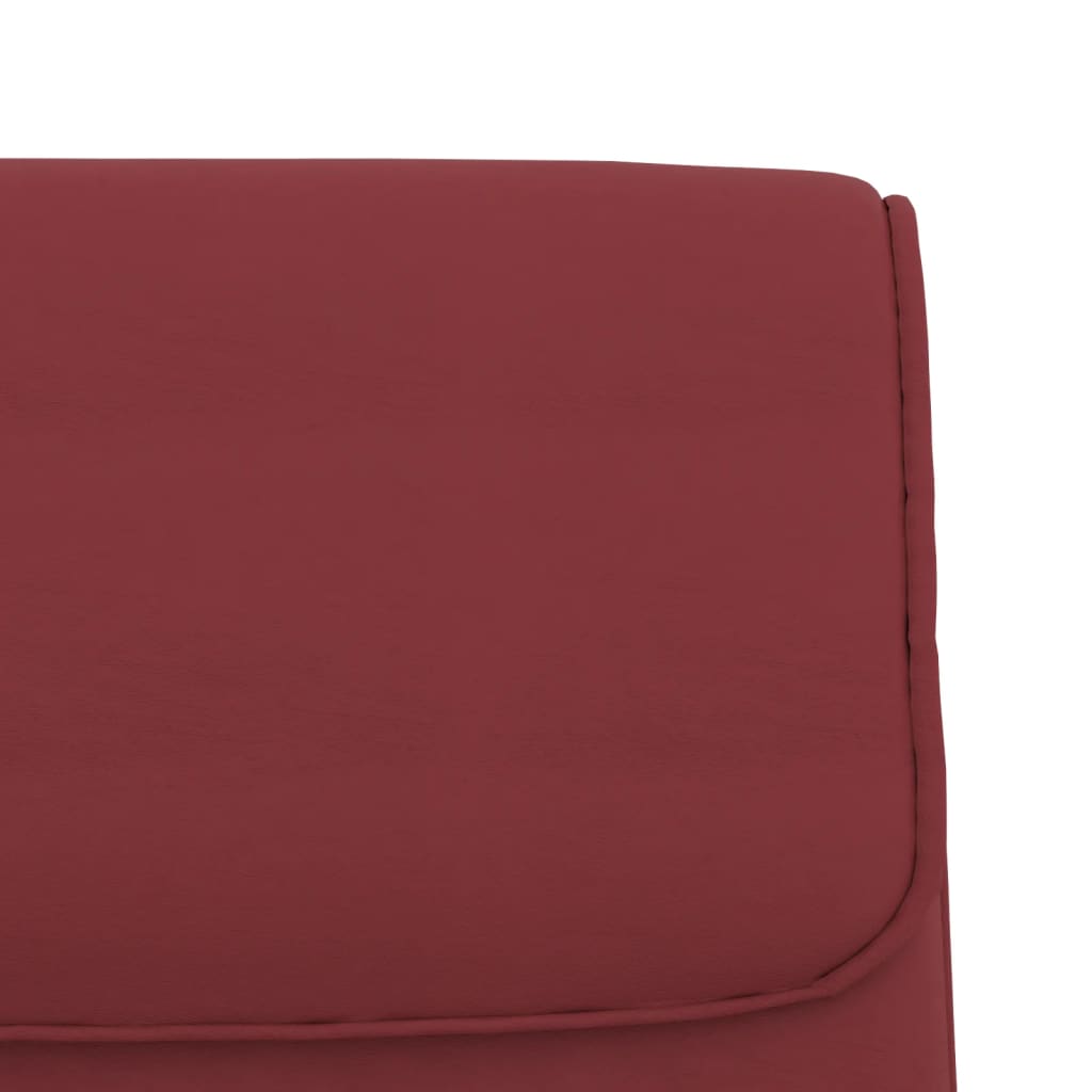 Banc Rouge bordeaux 100x64x80 cm Similicuir - XIOS