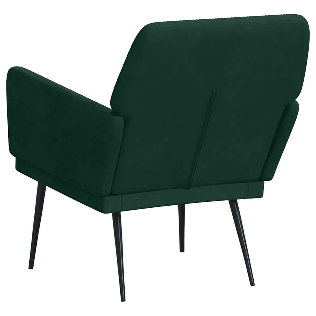 Fauteuil Vert foncé 62x79x79 cm Velours - XIOS