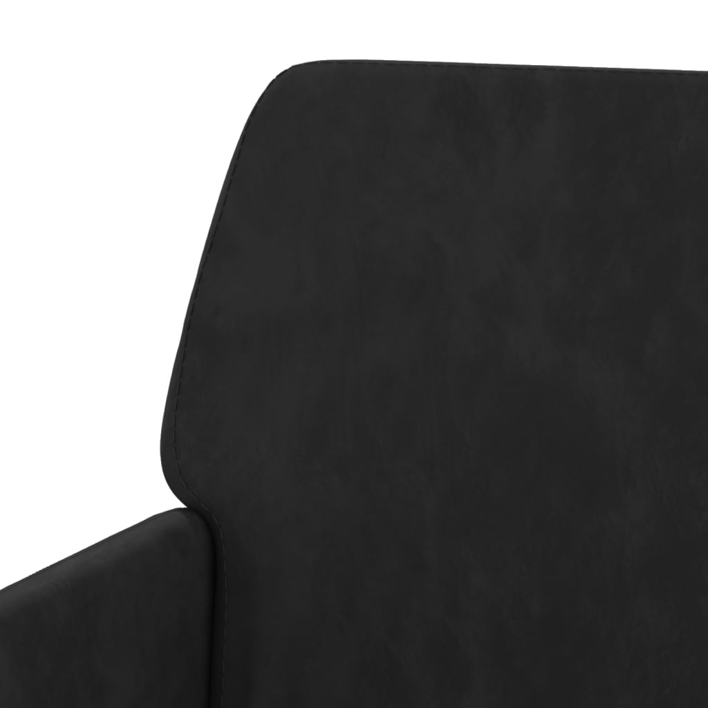 Fauteuil Noir 62x79x79 cm Velours - XIOS