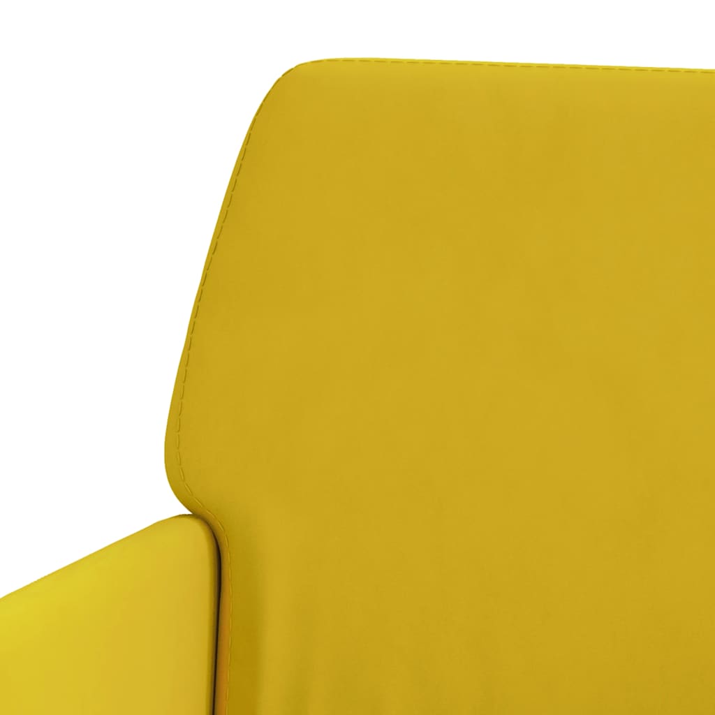 Fauteuil Jaune 62x79x79 cm Velours - XIOS