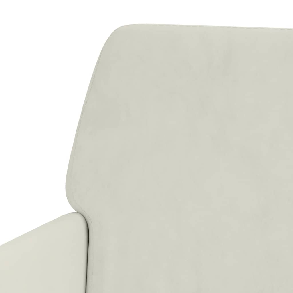 Fauteuil Crème 62x79x79 cm Velours - XIOS