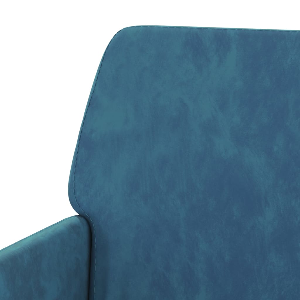 Fauteuil Bleu 62x79x79 cm Velours - XIOS