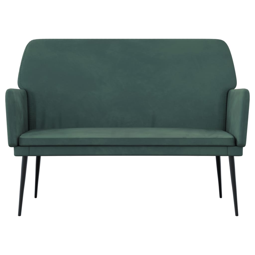 Banc Vert foncé 108x79x79 cm Velours - XIOS