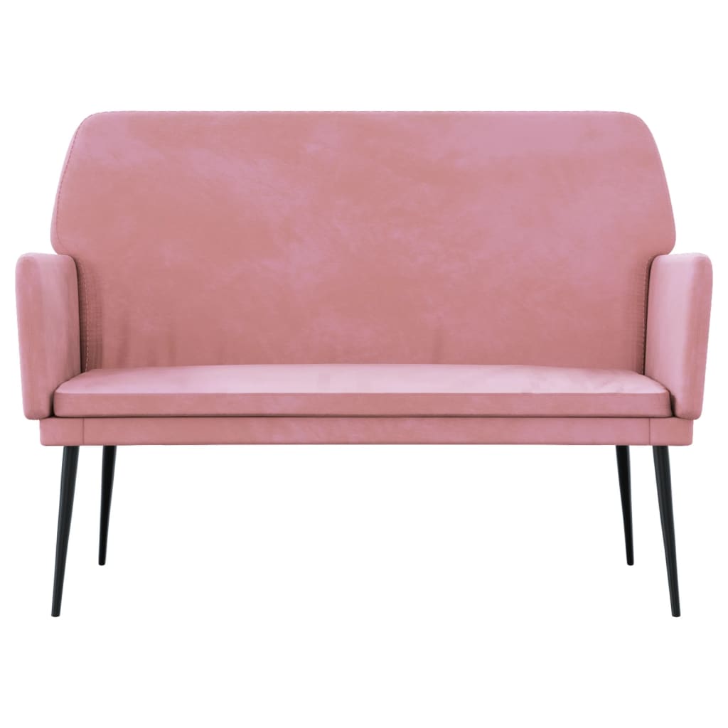 Banc Rose 108x79x79 cm Velours - XIOS