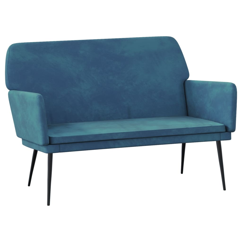 Banc Bleu 108x79x79 cm Velours - XIOS
