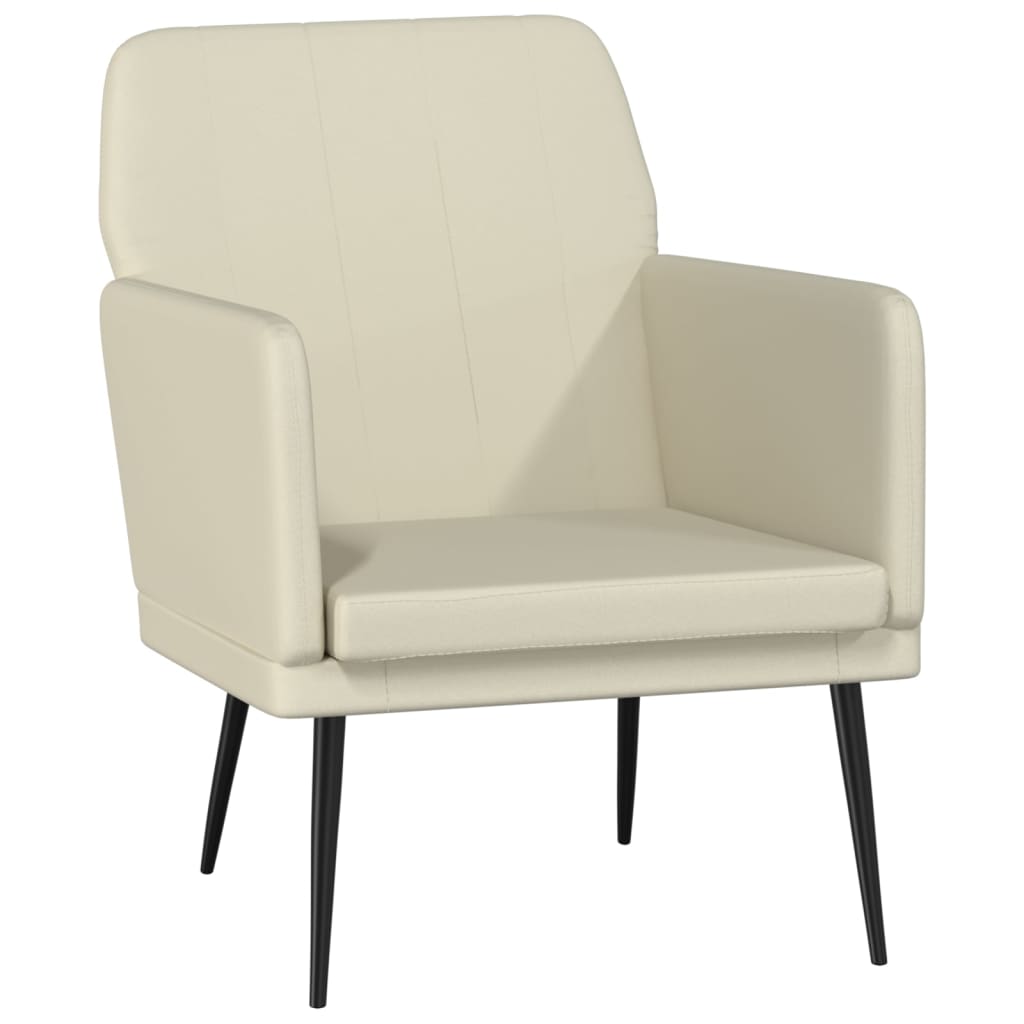 Fauteuil Crème 61x78x80 cm Similicuir - XIOS