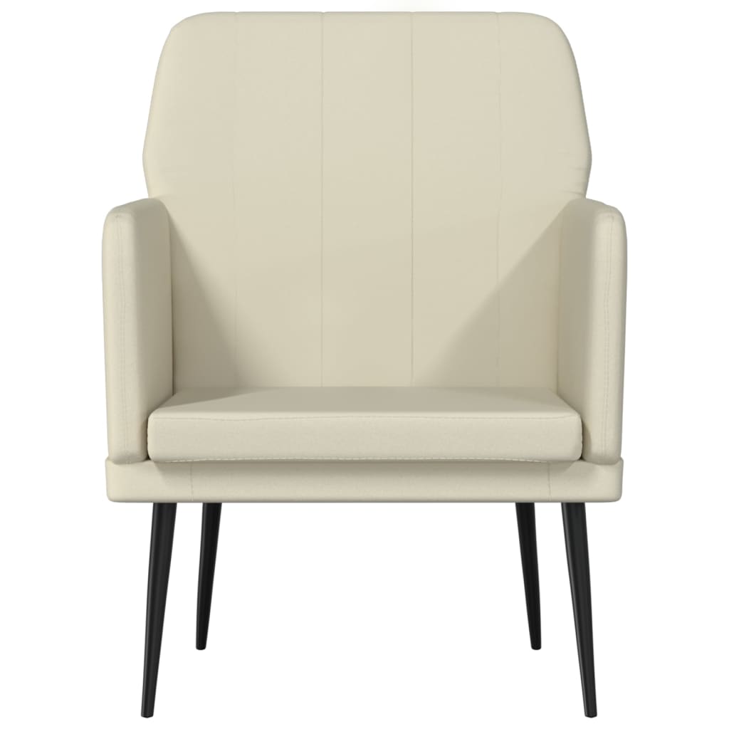 Fauteuil Crème 61x78x80 cm Similicuir - XIOS