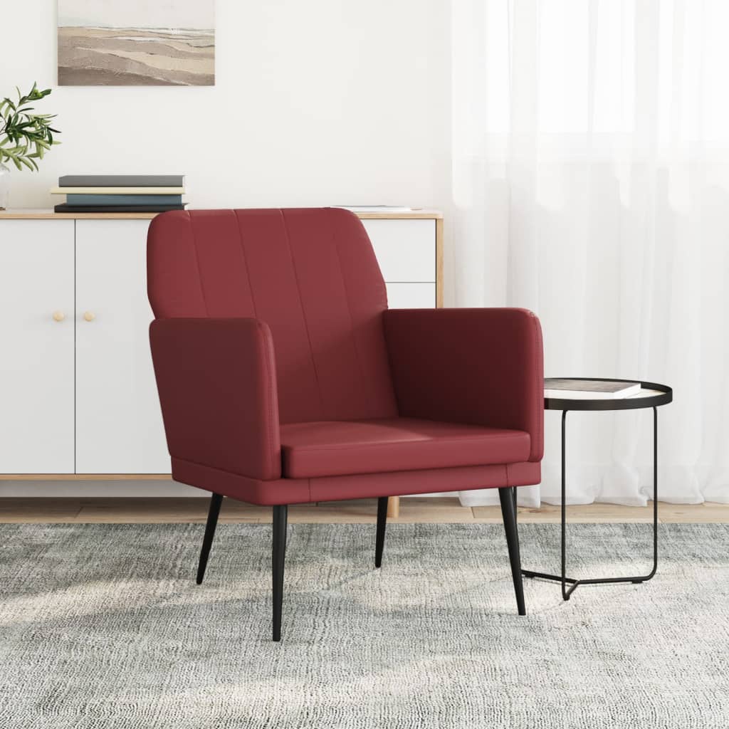 Fauteuil Bordeaux 61x78x80 cm Similicuir - XIOS