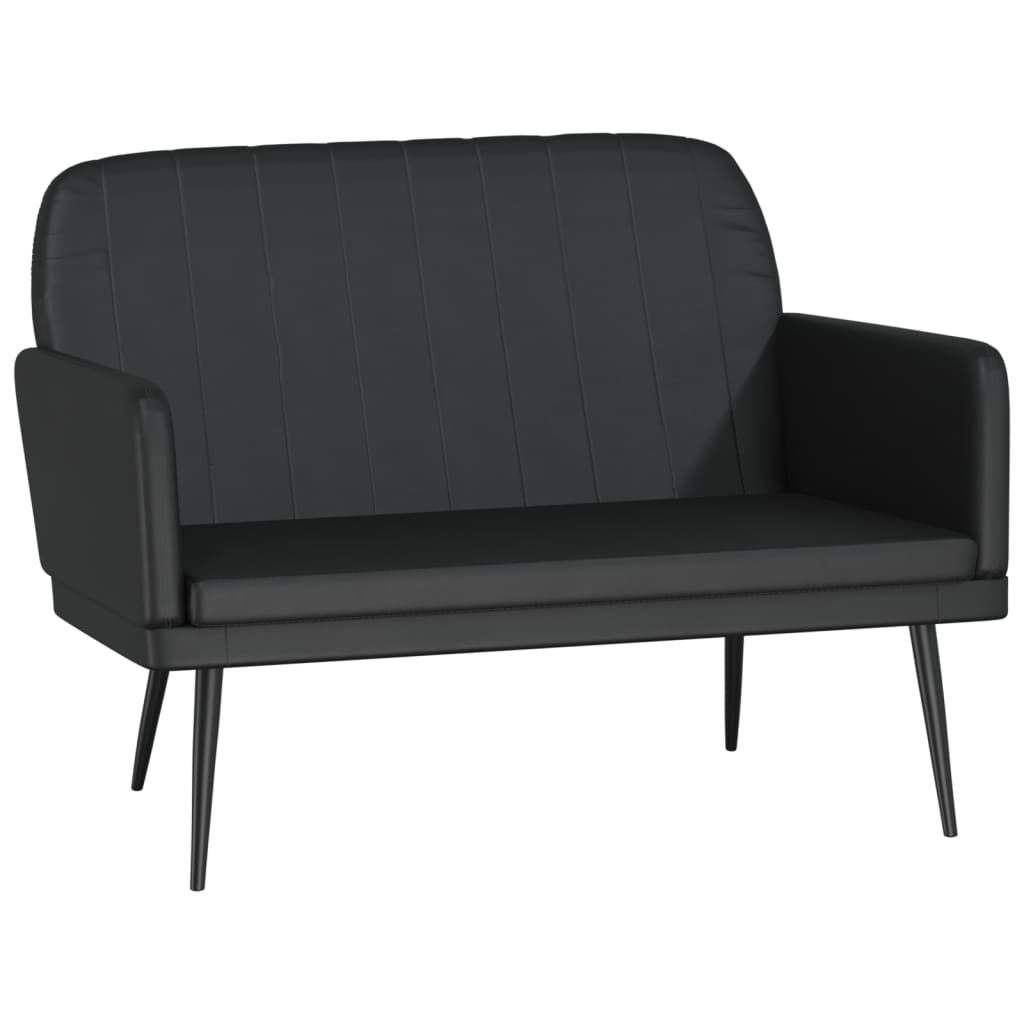 Banc Noir 107x80x81 cm Similicuir - XIOS