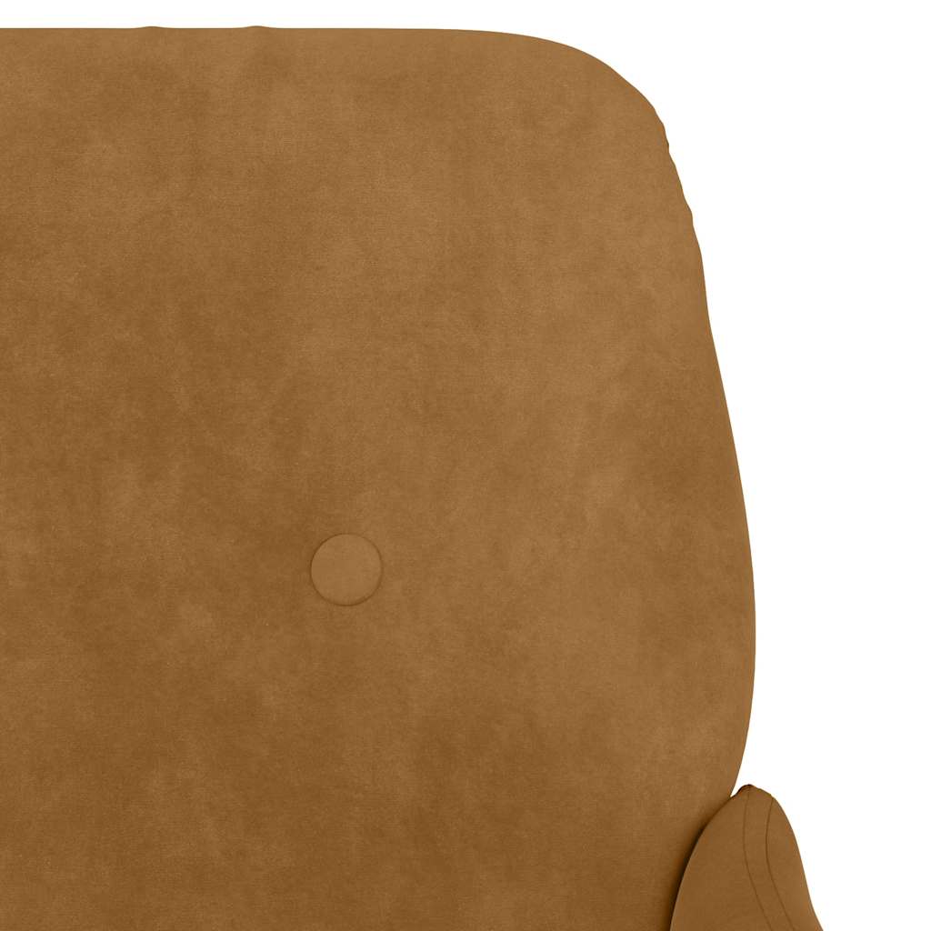 Fauteuil Marron 62x79x79 cm Velours - XIOS