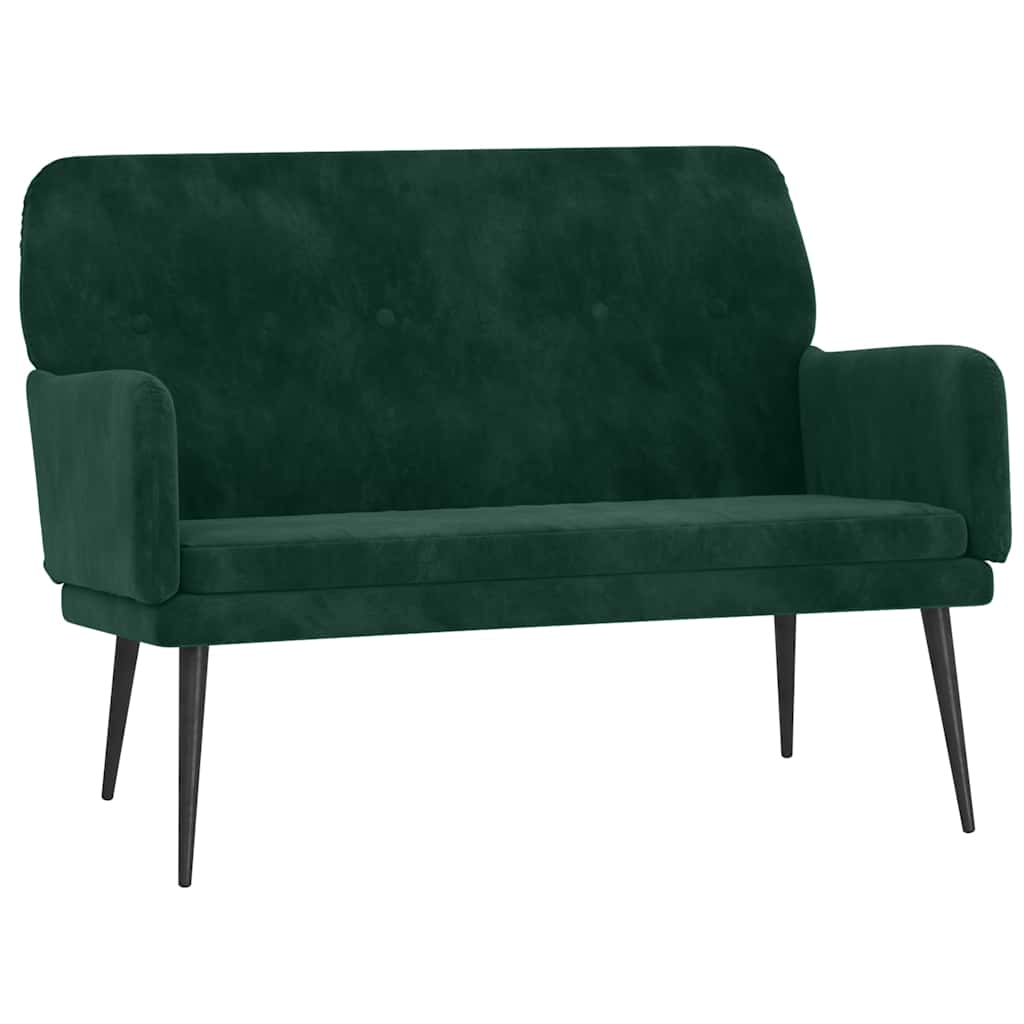 Banc Vert foncé 108x79x79 cm Velours - XIOS