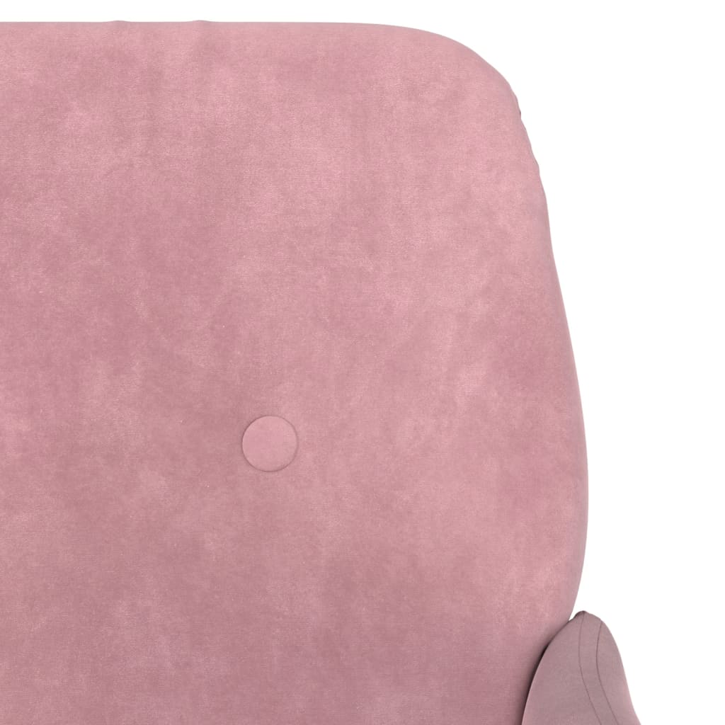 Banc Rose 108x79x79 cm Velours - XIOS