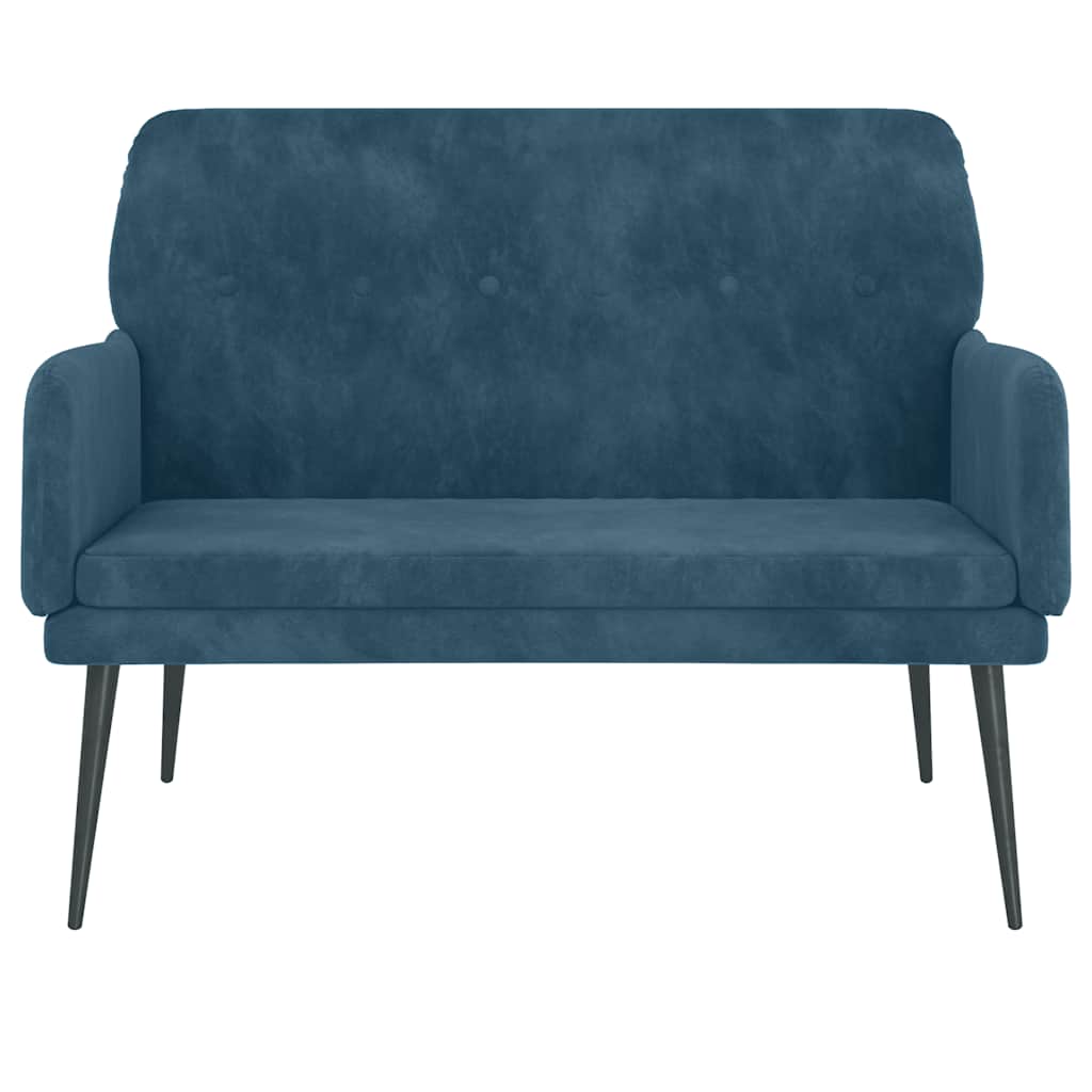Banc Bleu 108x79x79 cm Velours - XIOS