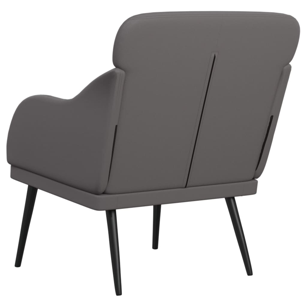 Fauteuil Gris 63x76x80 cm Similicuir - XIOS
