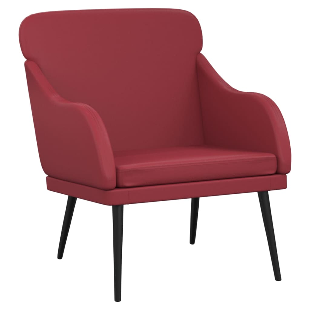 Fauteuil Bordeaux 63x76x80 cm Similicuir - XIOS