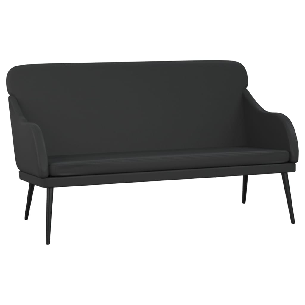 Banc Noir 110x76x80 cm Similicuir - XIOS