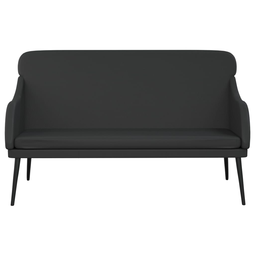 Banc Noir 110x76x80 cm Similicuir - XIOS