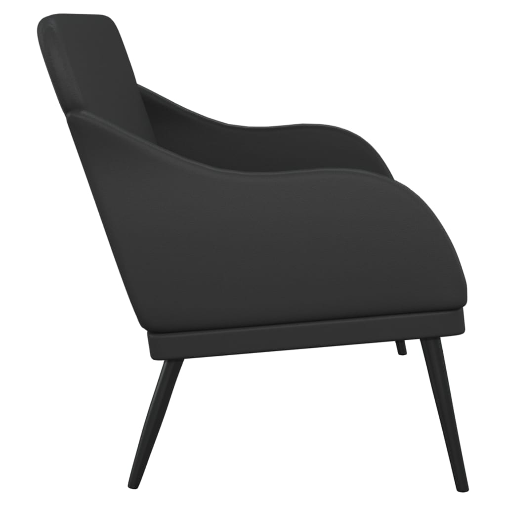 Banc Noir 110x76x80 cm Similicuir - XIOS