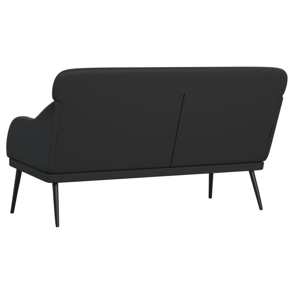 Banc Noir 110x76x80 cm Similicuir - XIOS
