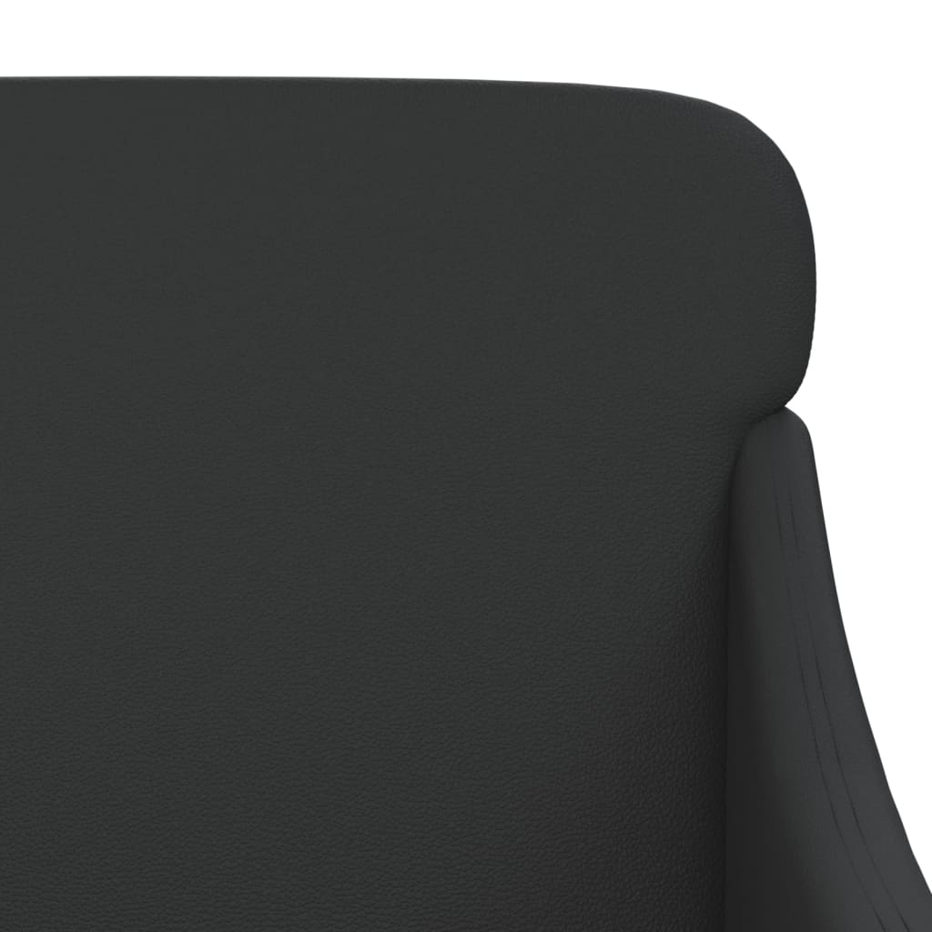 Banc Noir 110x76x80 cm Similicuir - XIOS