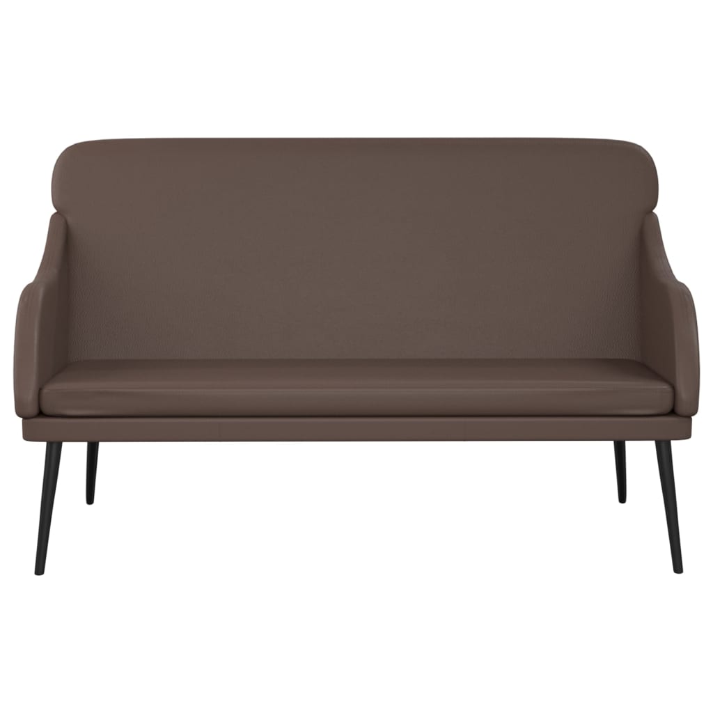 Banc Marron 110x76x80 cm Similicuir - XIOS