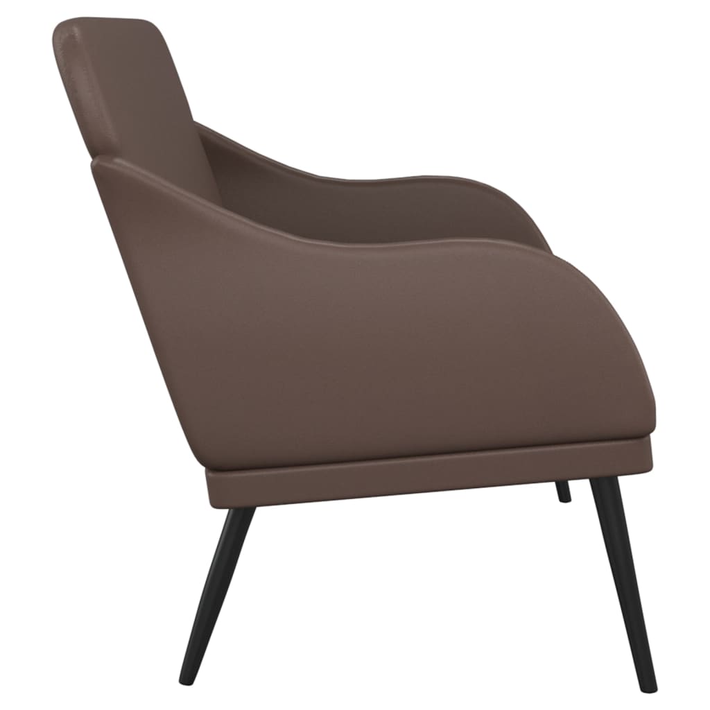 Banc Marron 110x76x80 cm Similicuir - XIOS