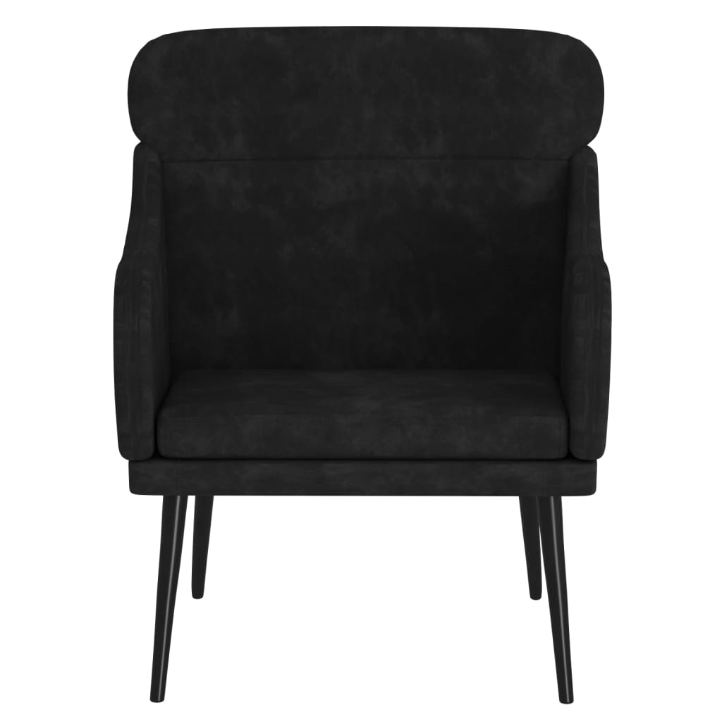Fauteuil Noir 63x76x80 cm Velours - XIOS