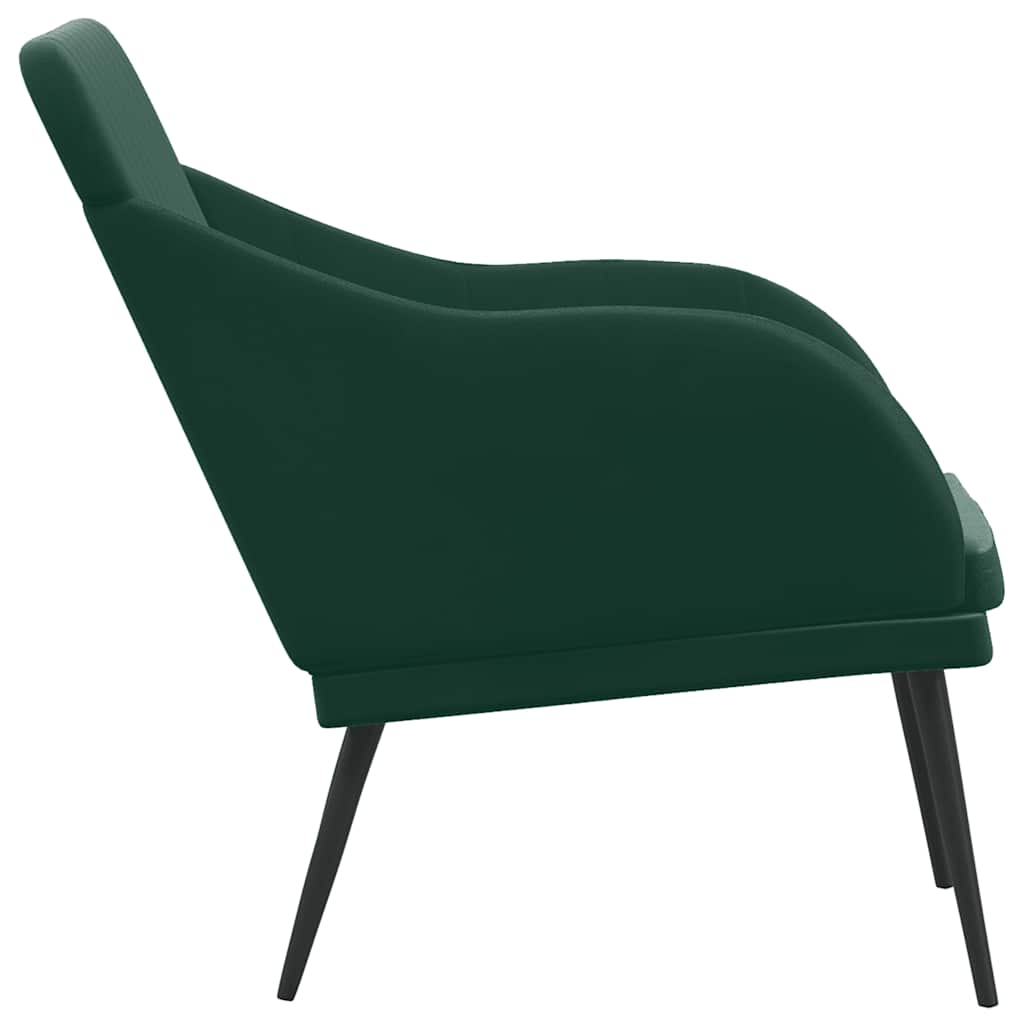Banc Vert foncé 110x76x80 cm Velours - XIOS