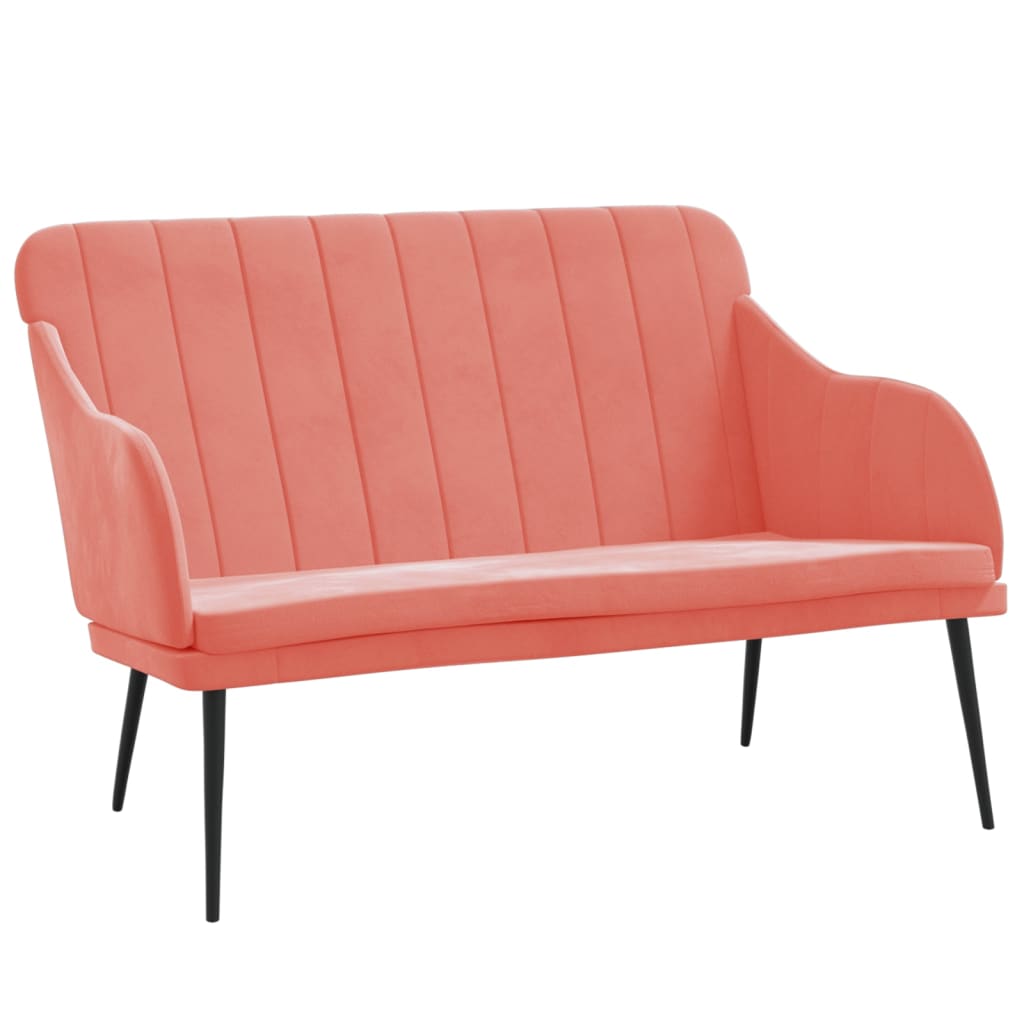Banc Rose 110x76x80 cm Velours - XIOS