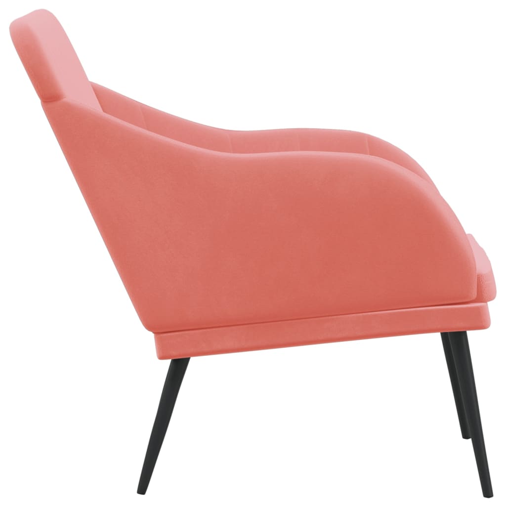 Banc Rose 110x76x80 cm Velours - XIOS