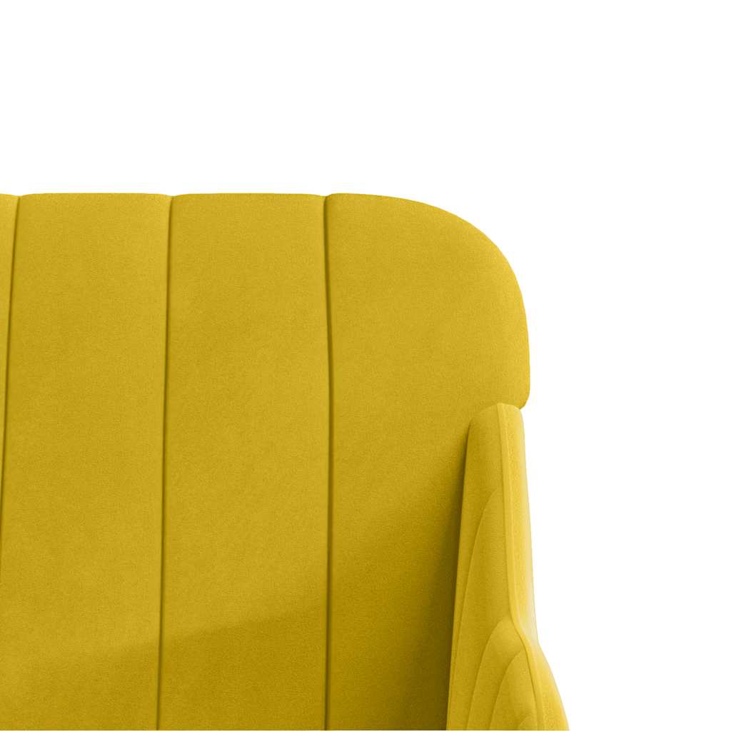 Banc Jaune 110x76x80 cm Velours - XIOS