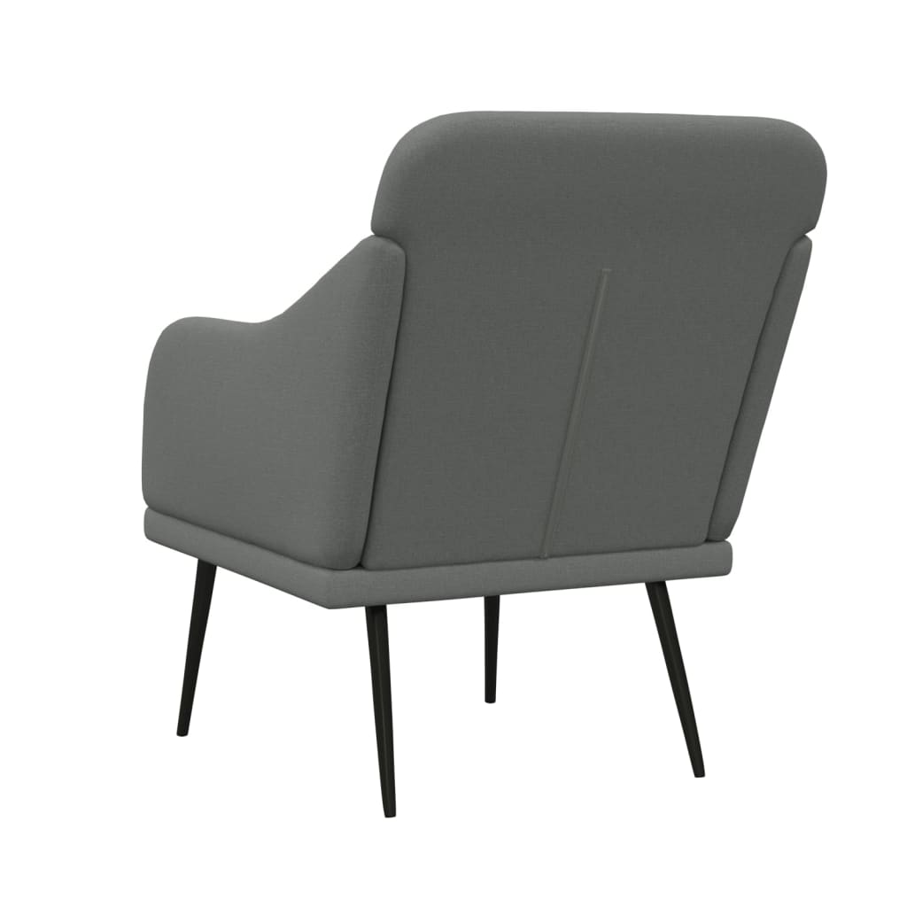 Fauteuil Gris foncé 63x76x80 cm Tissu - XIOS