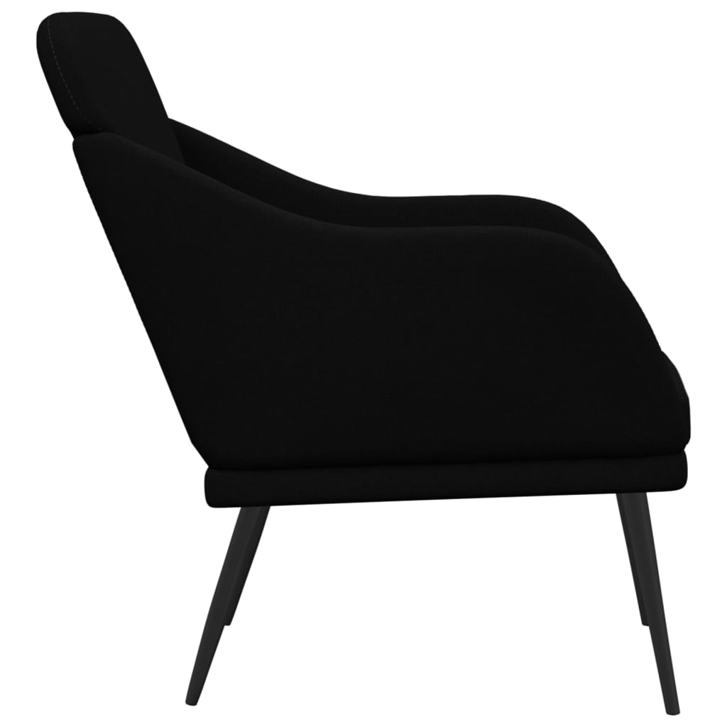 Fauteuil Noir 63x76x80 cm Tissu - XIOS