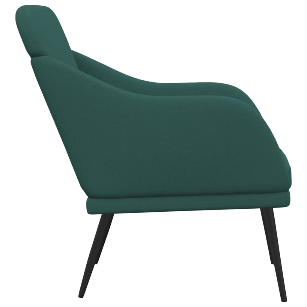 Fauteuil Vert foncé 63x76x80 cm Tissu - XIOS