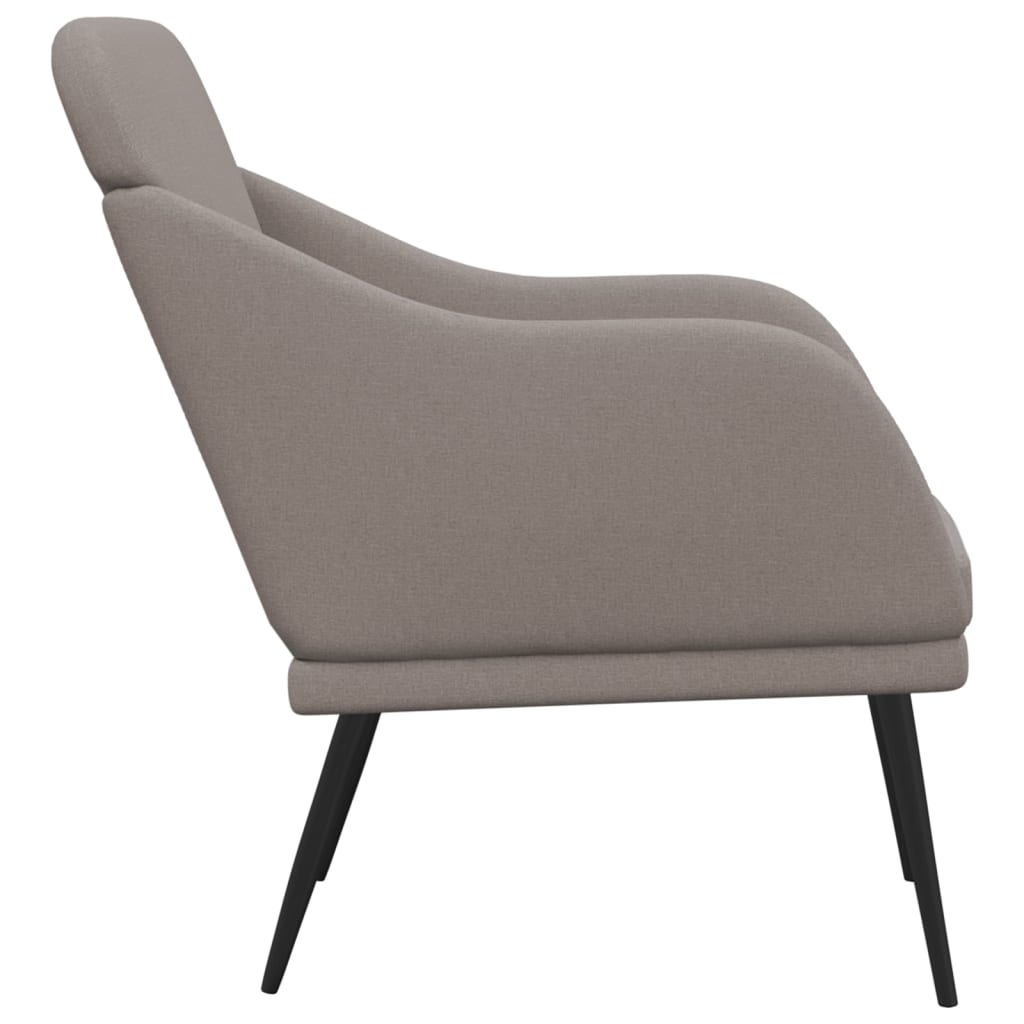 Fauteuil Taupe 63x76x80 cm Tissu - XIOS