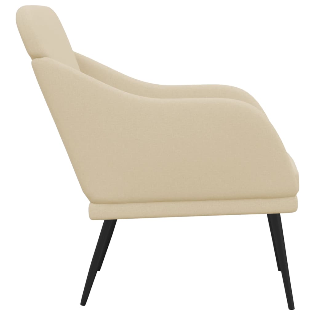 Fauteuil Crème 63x76x80 cm Tissu - XIOS