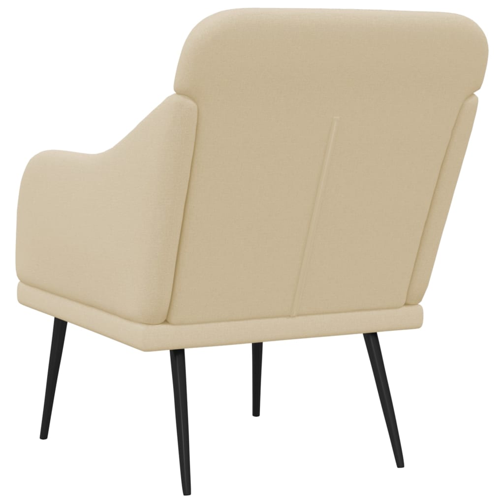 Fauteuil Crème 63x76x80 cm Tissu - XIOS