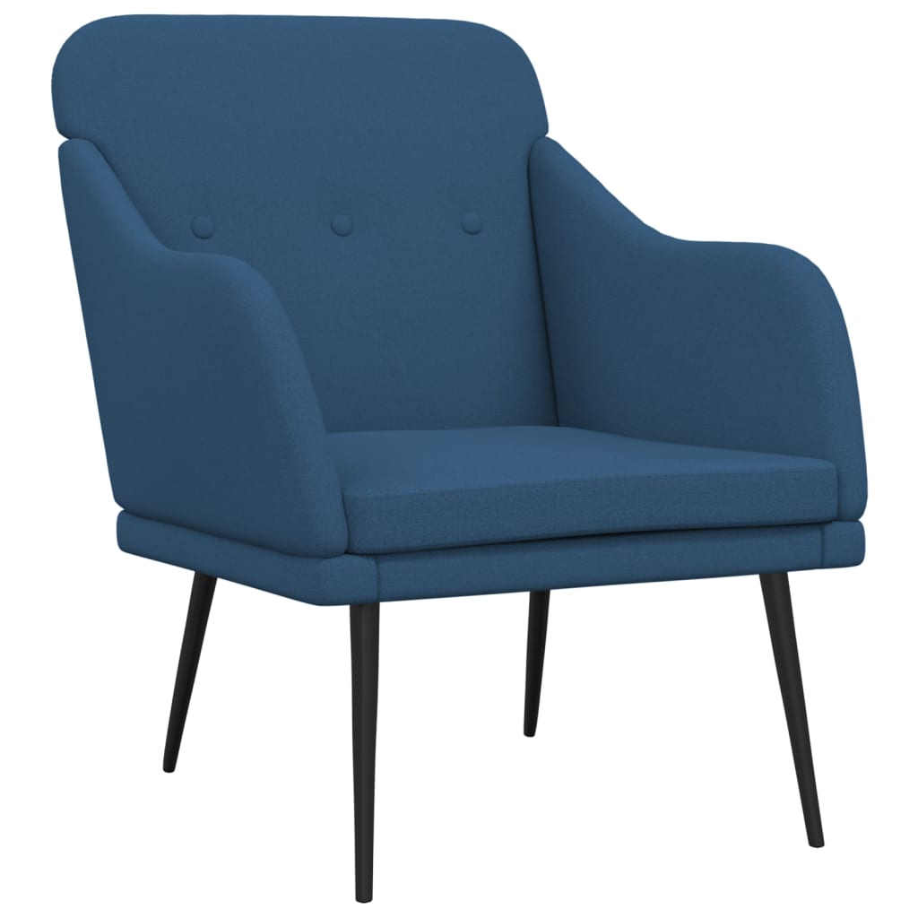 Fauteuil Bleu 63x76x80 cm Tissu - XIOS