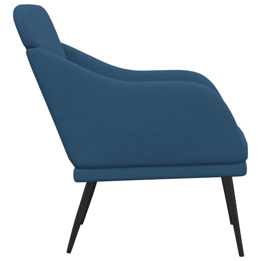 Fauteuil Bleu 63x76x80 cm Tissu - XIOS
